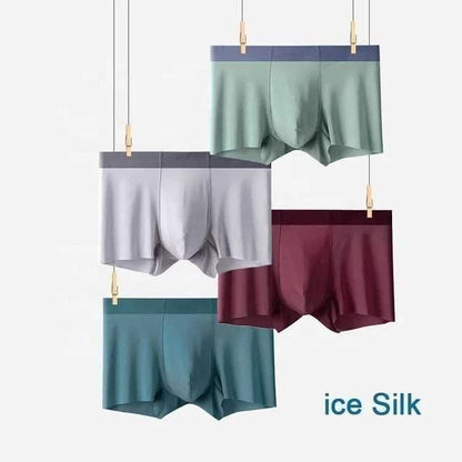 Men's Ice Silk Briefs Boxers ( Pack Of 3 )