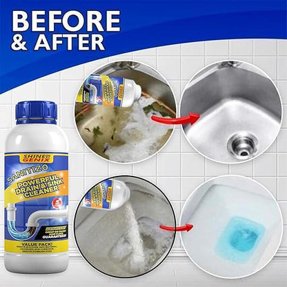 Sanitizo Drain Cleaner Powder Powerful Drain & Sink Cleaner - BUY 1 GET 3 FREE